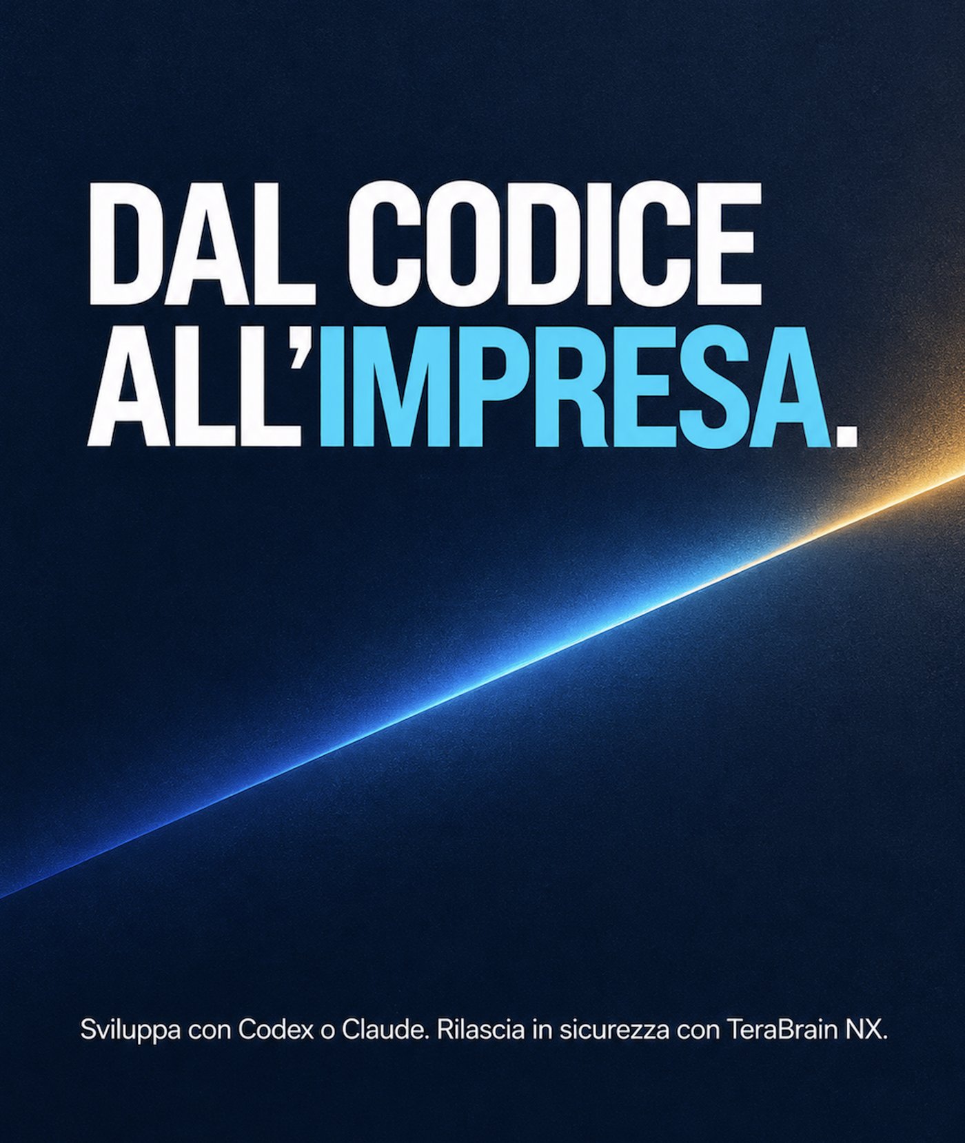 From code to the enterprise: build with Codex or Claude, release securely with TeraBrain NX